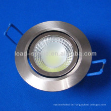 China Hersteller neue Ankunft weißes Aluminium hohe helle neue reflektierende runde 5w dimmbare Oberfläche montiert COB führte Downlights uk